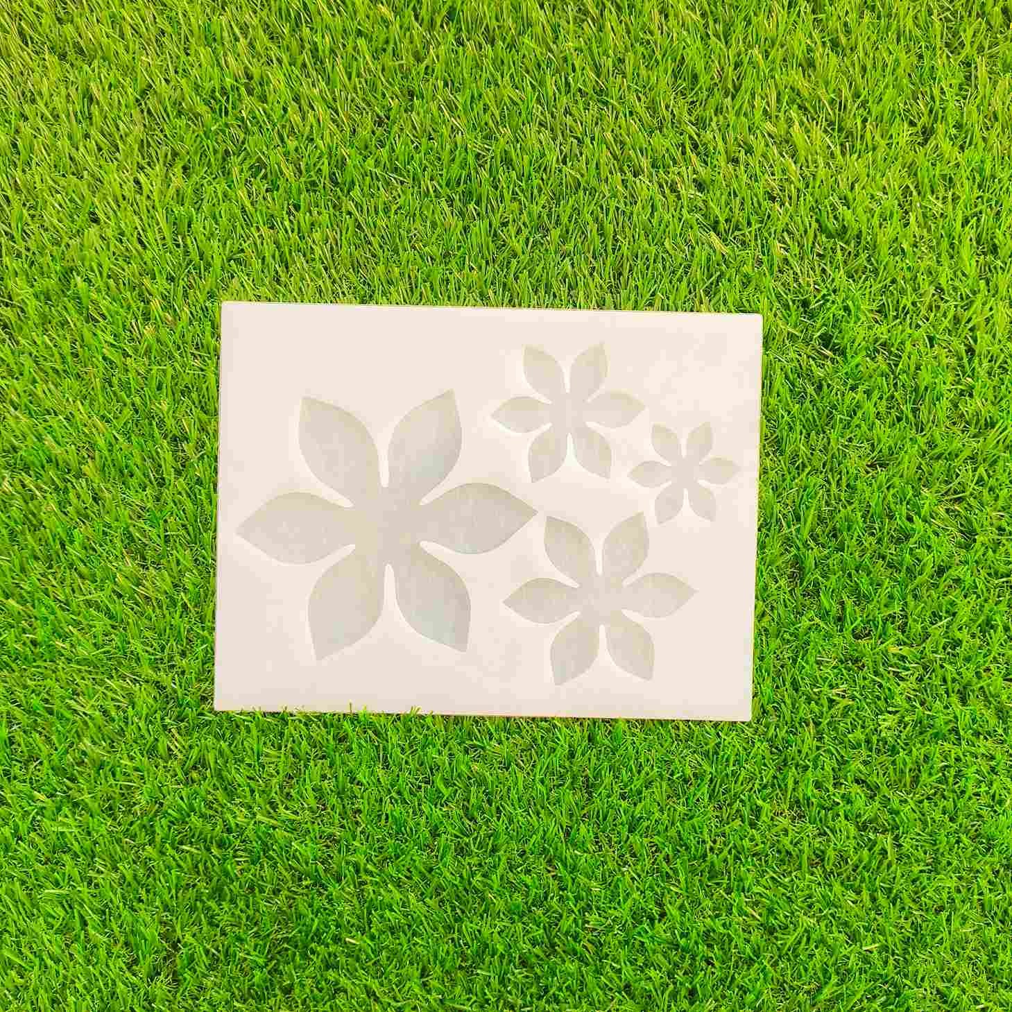 4 PC 3D Flower Mould