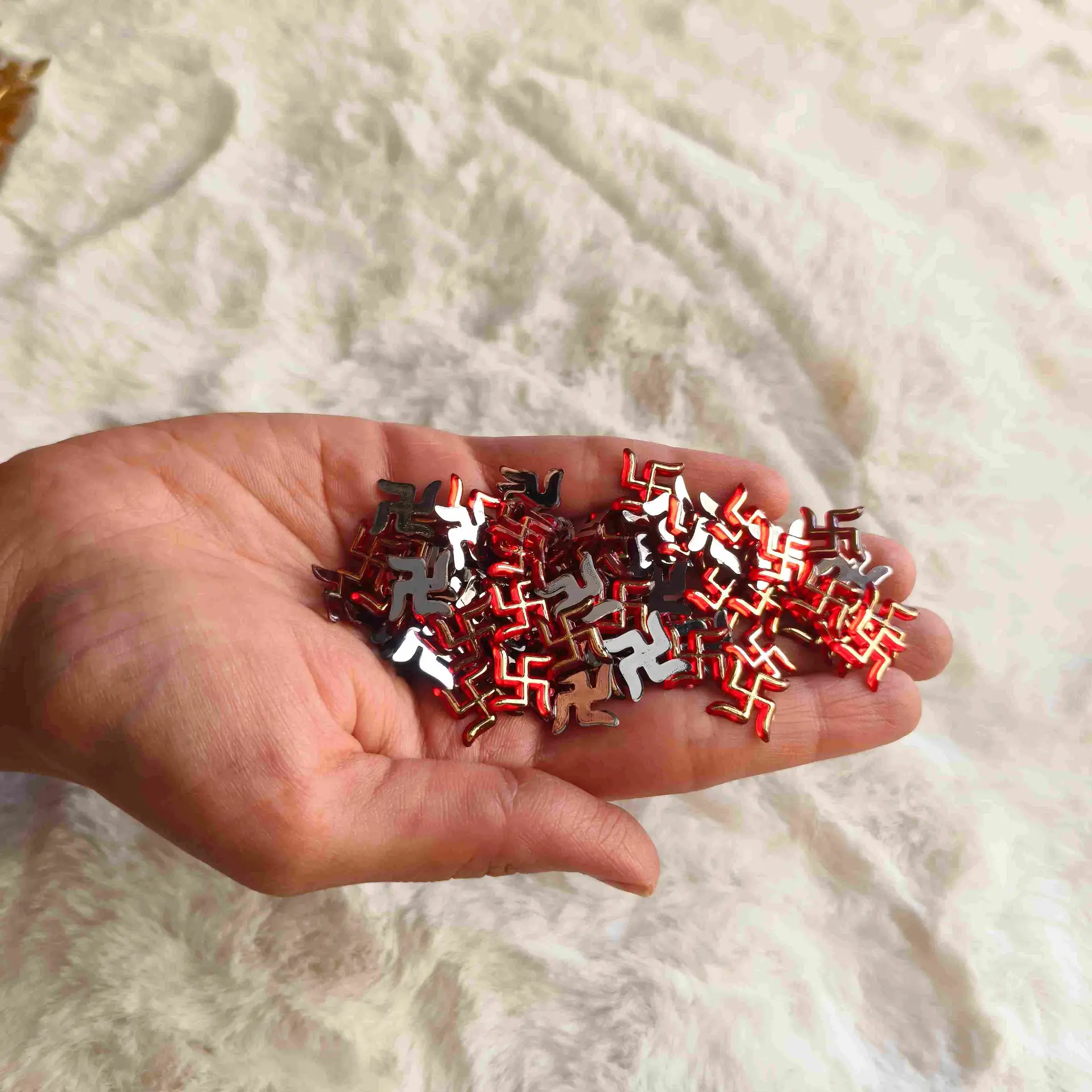 Small Red Swastik