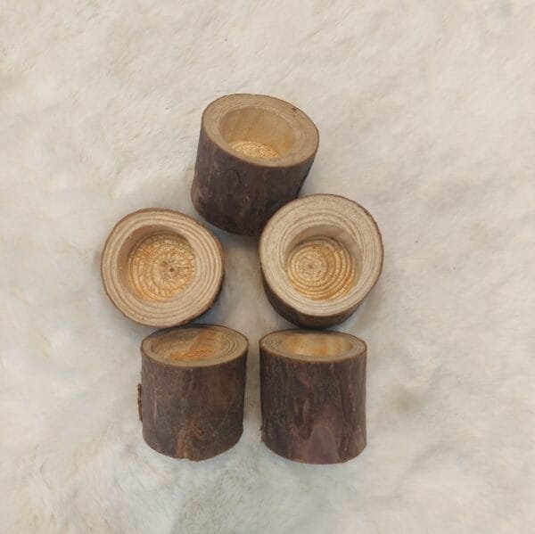 Wooden T-light Candle Holder