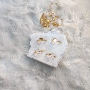 Small ear ring studs
