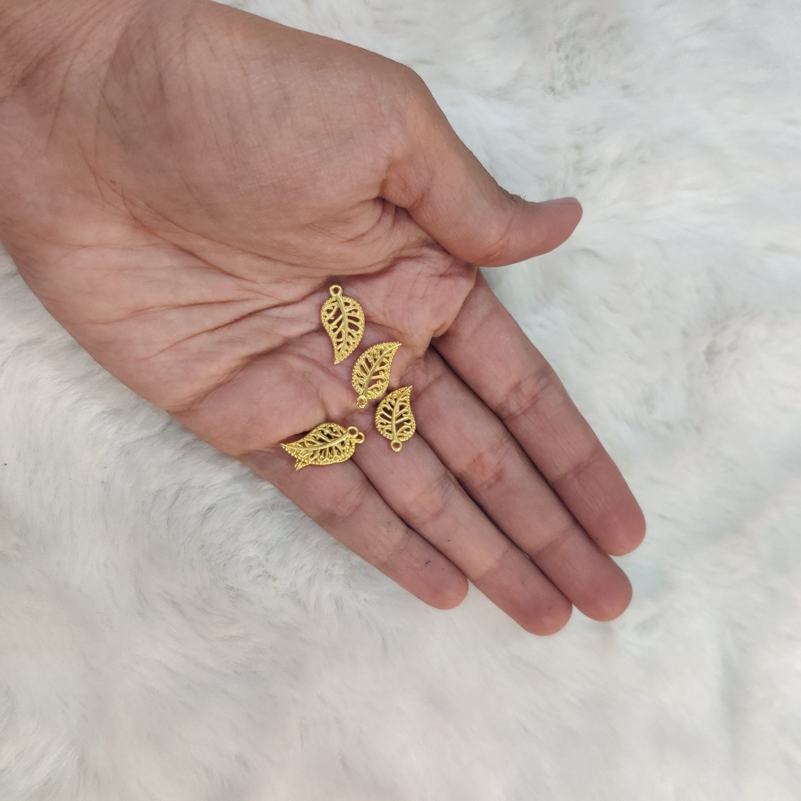 Golden Leaf charms
