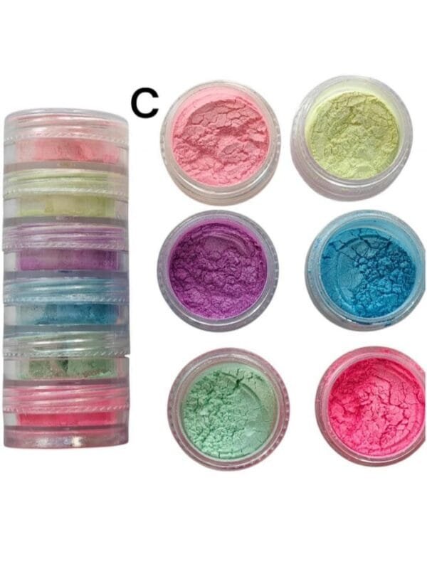 Mica pearl powder 6 piece set