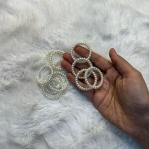 White pearl ring