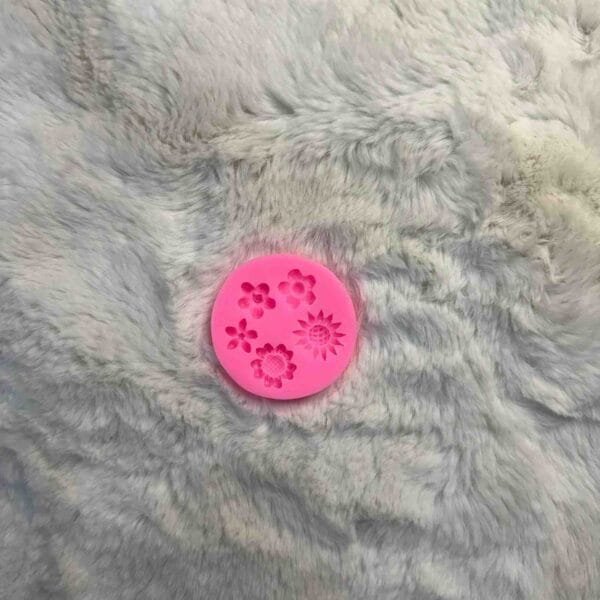 Pink Flower 5 Cavity Mould