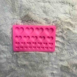 Pink Heart Candle Mould