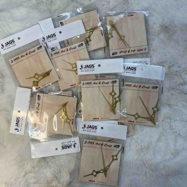 Clock Hands Set Small Tinamann Square Gold