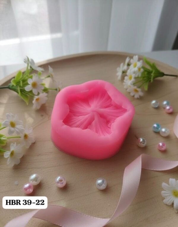 FLOWER PINK CANDLE MOULD 39-22