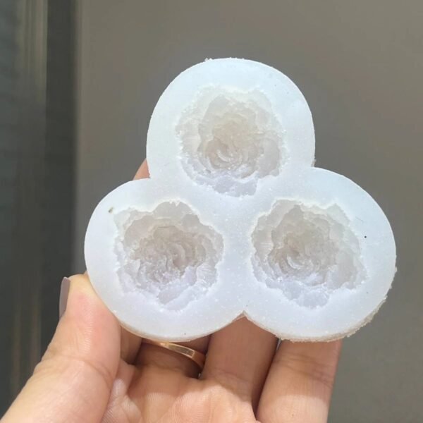 PEONY CANDLE MOULD 3IN1