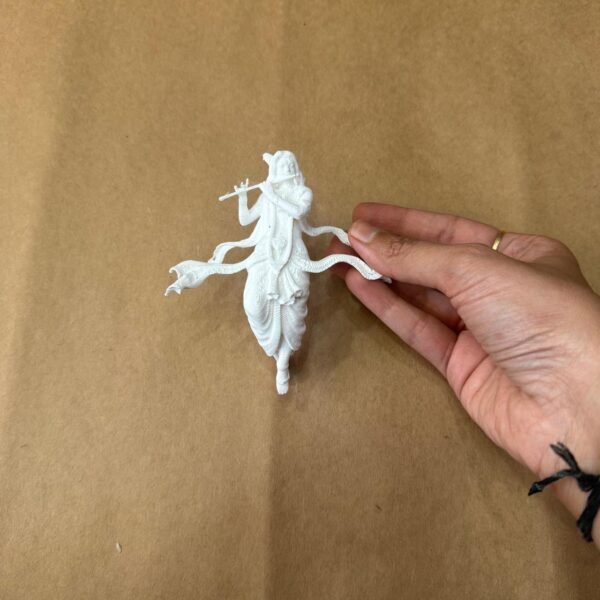 WHITE KRISHNA MINIATURE