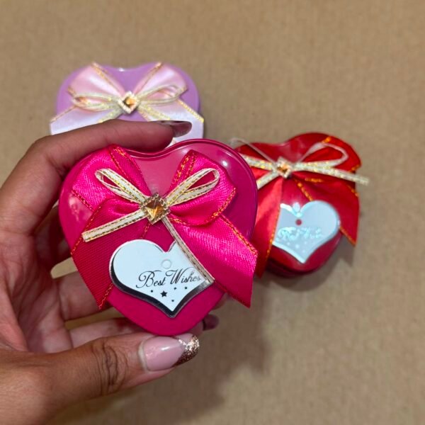 Heart Jars With Ribbon